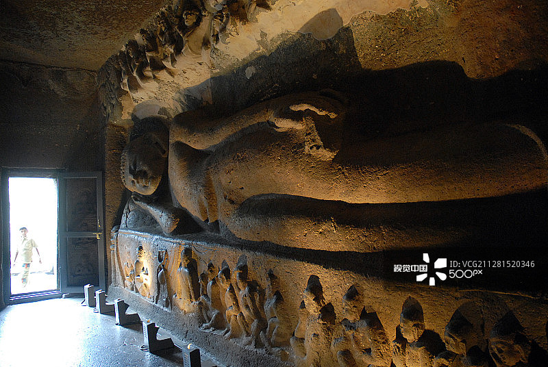 阿旃陀石窟：世界文化遗产图片素材