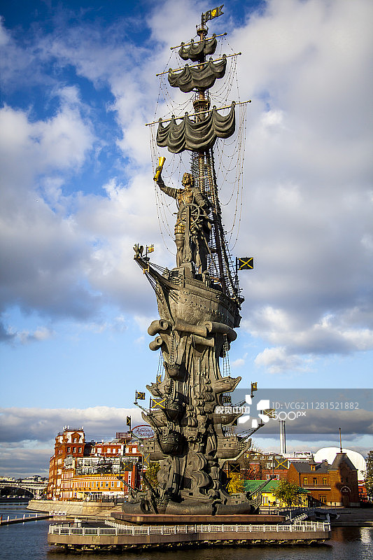 彼得大帝纪念碑图片素材