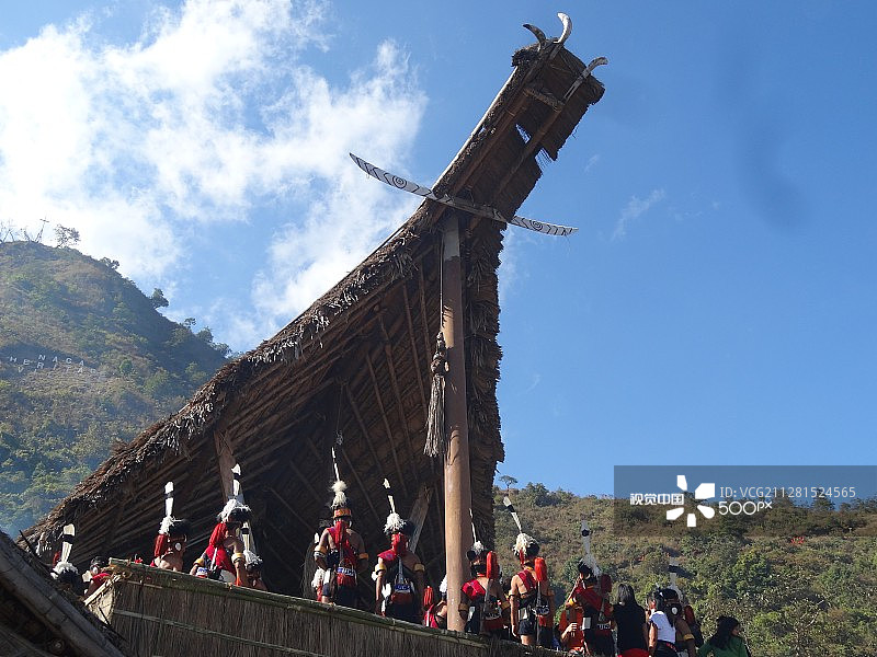 印度那加兰邦犀鸟节图片素材