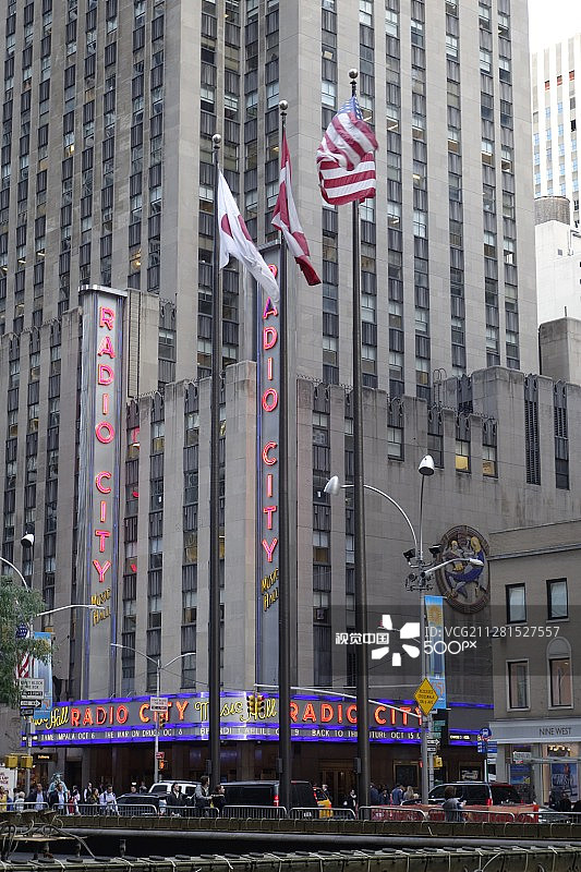 纽约地标：无线电城音乐厅图片素材