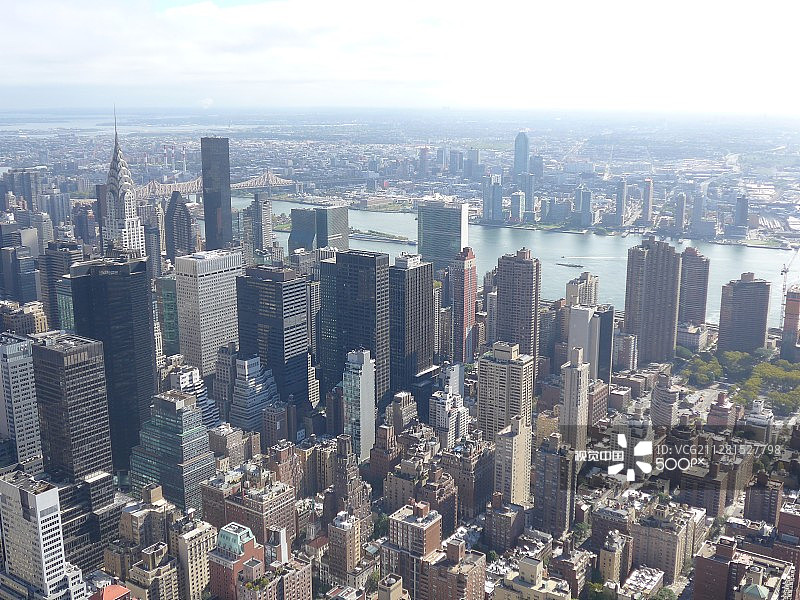 从帝国大厦俯瞰纽约图片素材