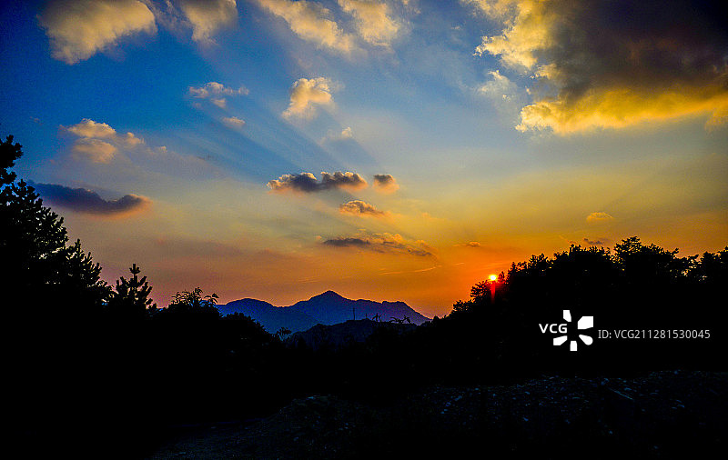 醉美夕阳红图片素材