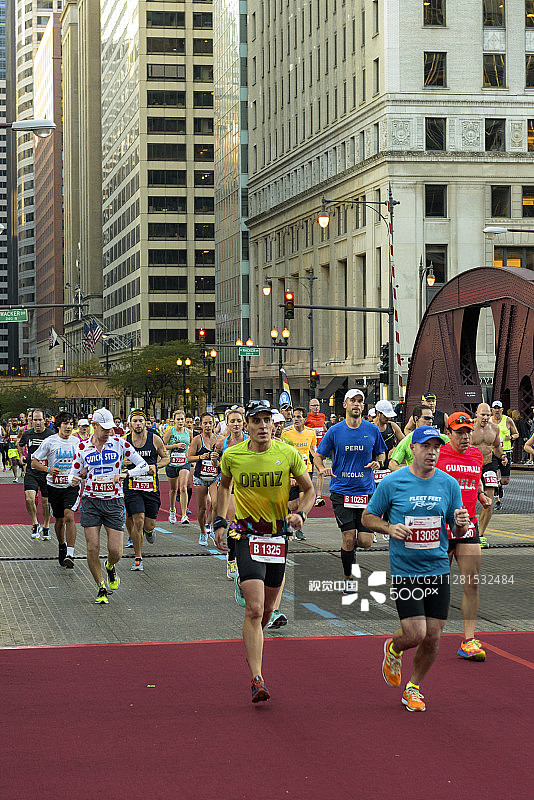 2015年芝加哥马拉松：比赛开始图片素材