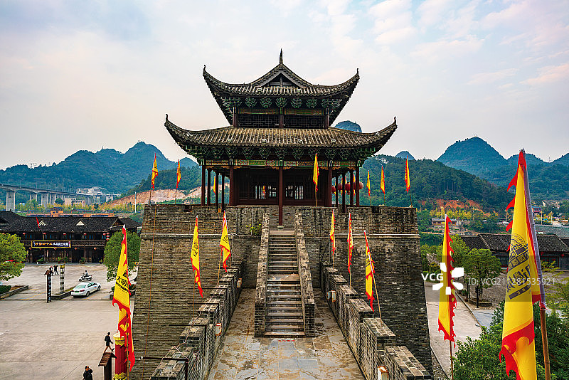 贵州铜仁大明边城风光图片素材