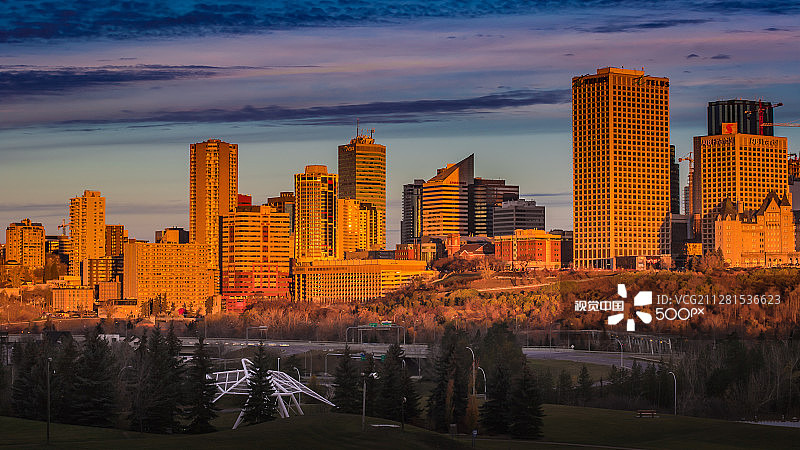 埃德蒙顿日出图片素材