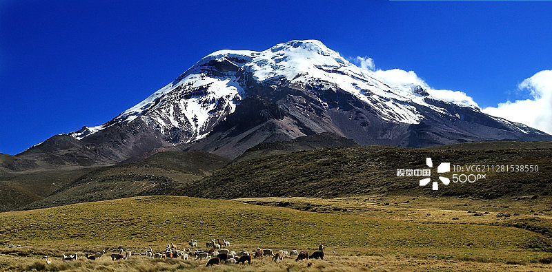 厄瓜多尔钦博拉索火山图片素材