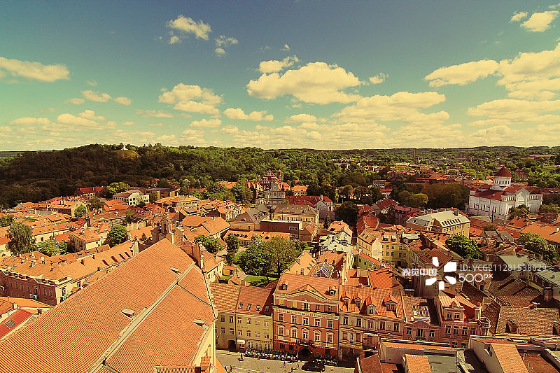 维尔纽斯全景图片素材