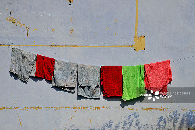 墙上的毛巾图片素材