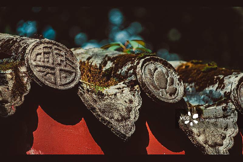 青瓦红墙·李白纪念馆图片素材