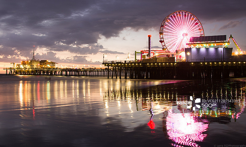 圣塔莫尼卡码头图片素材