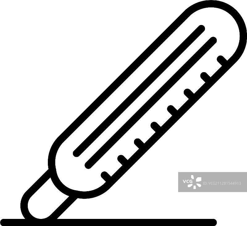 温度计轮廓图标图片素材