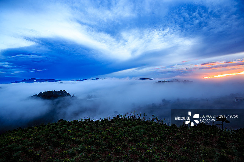 越南大叻太 Mat 日出图片素材