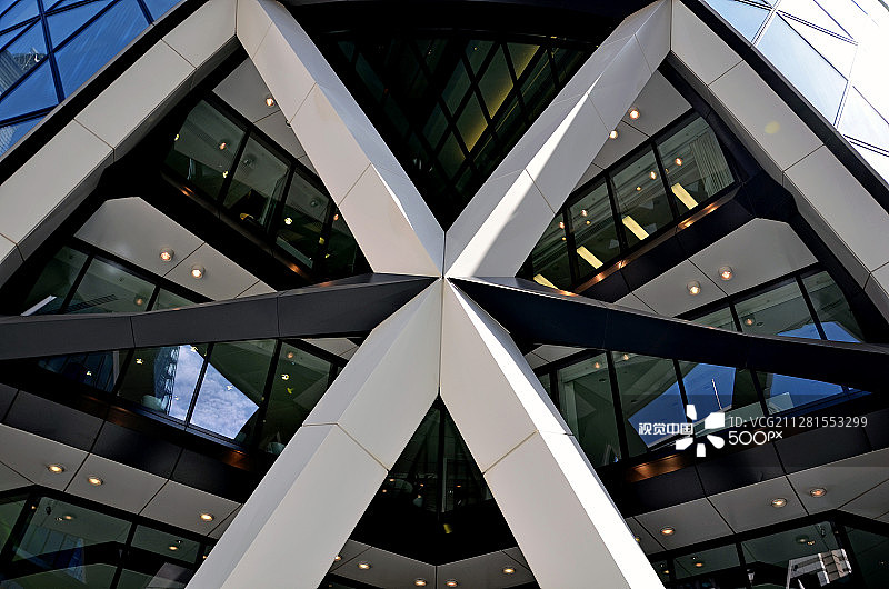 瑞士再保险塔细节图片素材