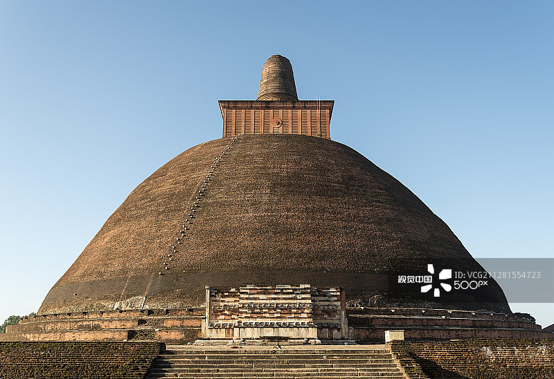 祗园精舍佛塔，阿努拉德普勒图片素材