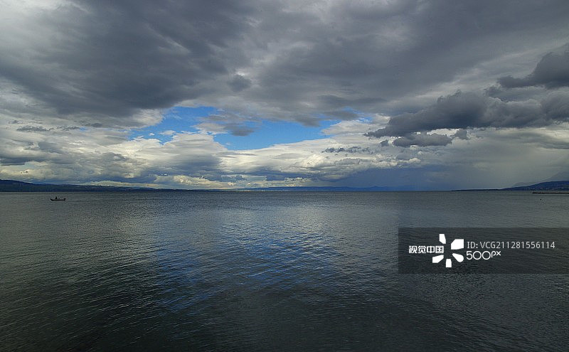 日内瓦湖：对天气的最后希望图片素材