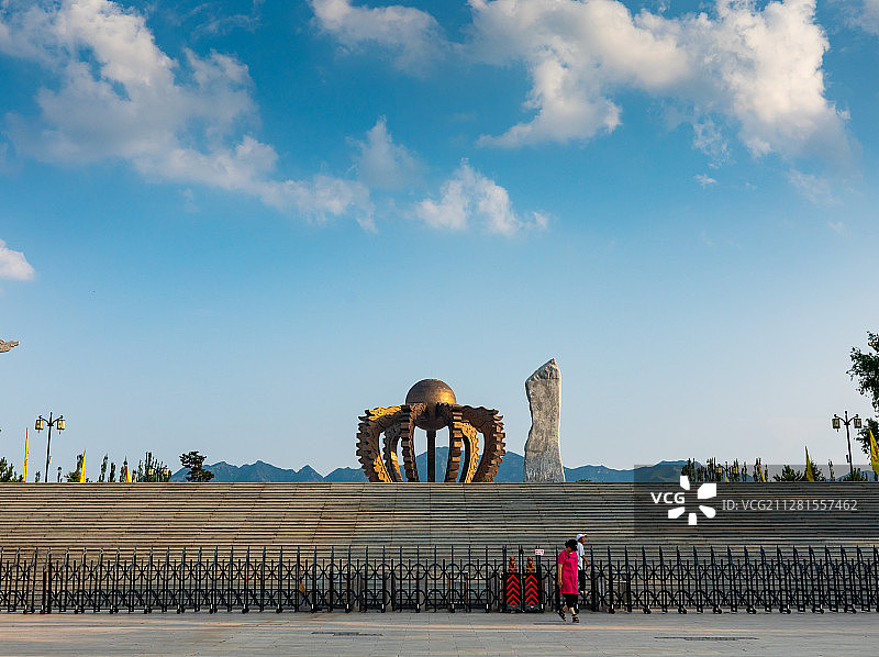 九龙戏珠河北张家口黄帝城图片素材