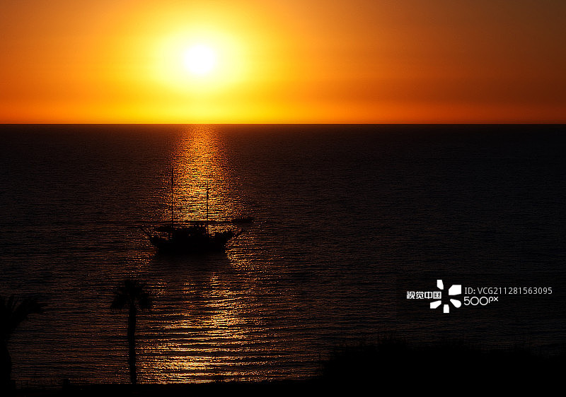 帕福斯日落图片素材
