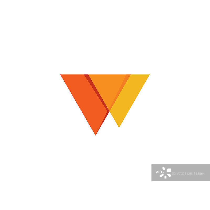 字母W双U标志图标图片素材