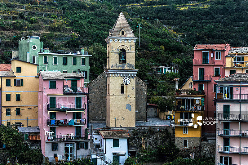 五渔村风光图片素材