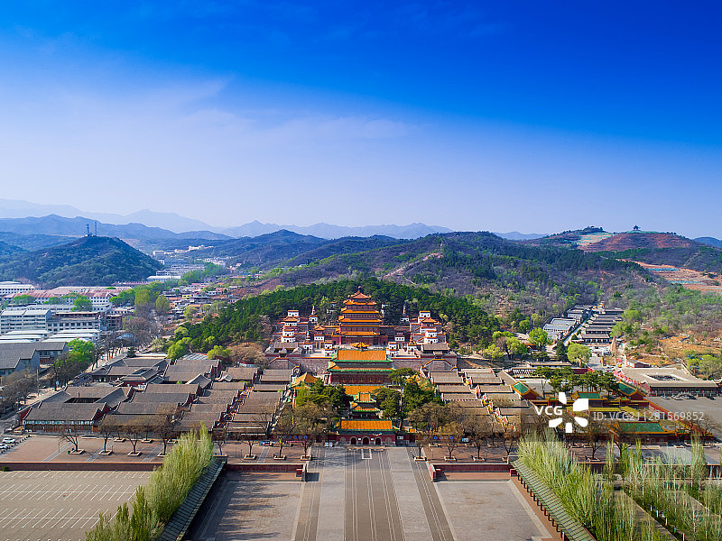 航拍承德普宁寺图片素材