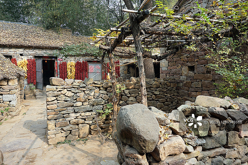 山东省临沂市沂南县铜井镇竹泉村农家院图片素材