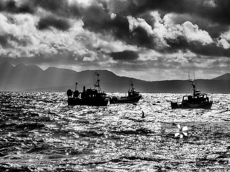 英国苏格兰斯凯岛埃尔戈尔的暴风雨图片素材