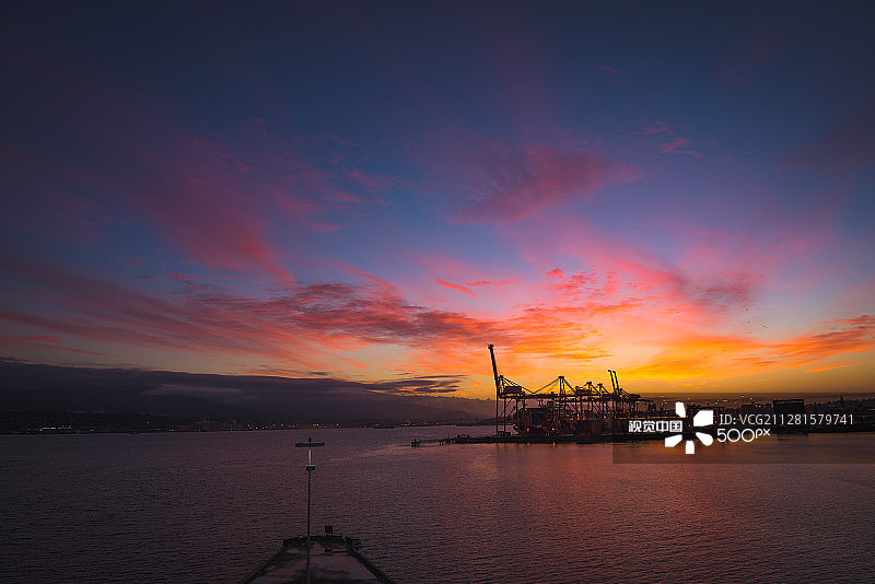 加拿大广场日出图片素材