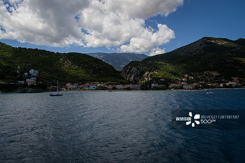 凯法利尼亚岛波罗斯港图片素材