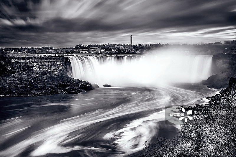 尼亚加拉瀑布马蹄瀑布图片素材