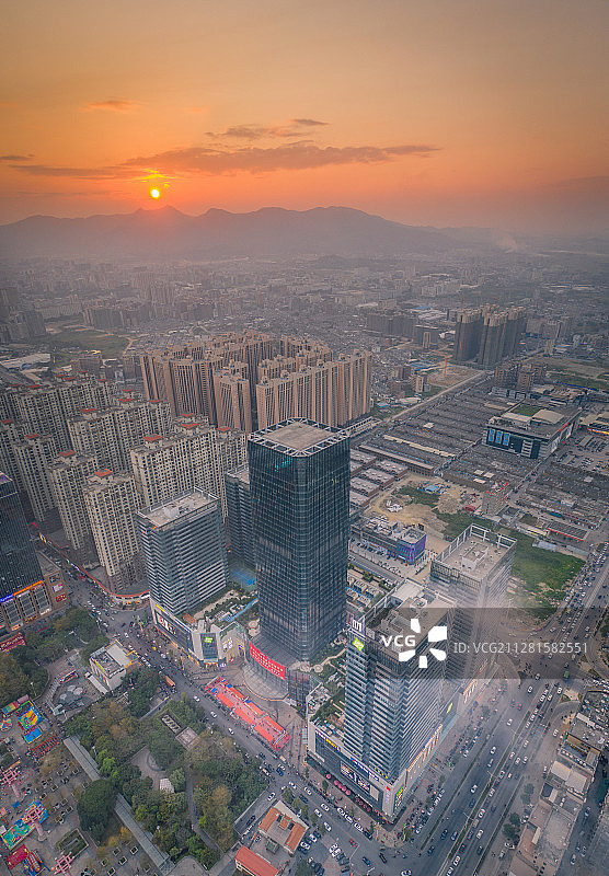 普宁时代中心-日落图片素材