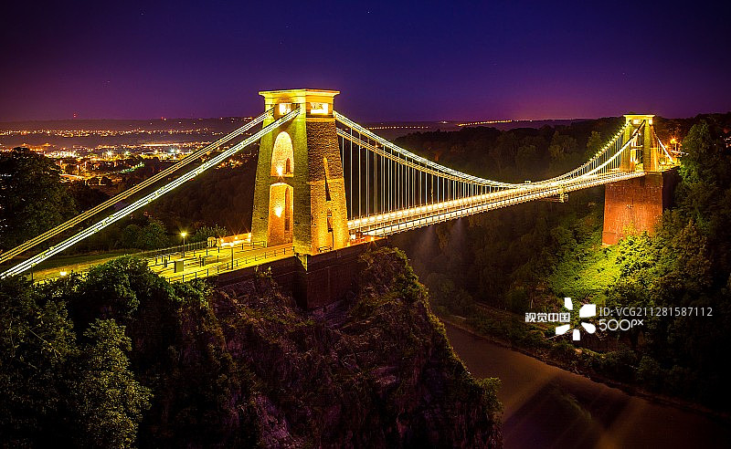 克里夫顿 suspension bridge，布里斯托尔图片素材
