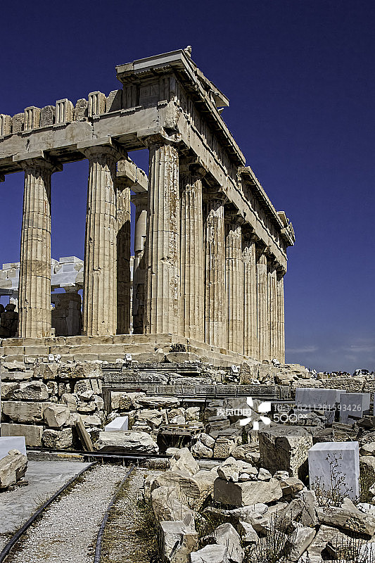 雅典帕特农神庙图片素材