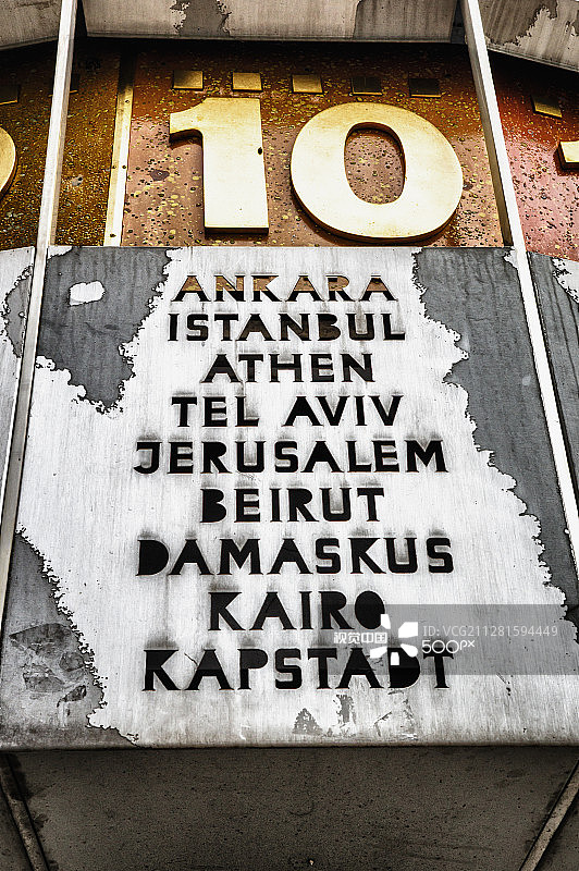 柏林亚历山大广场世界时钟图片素材