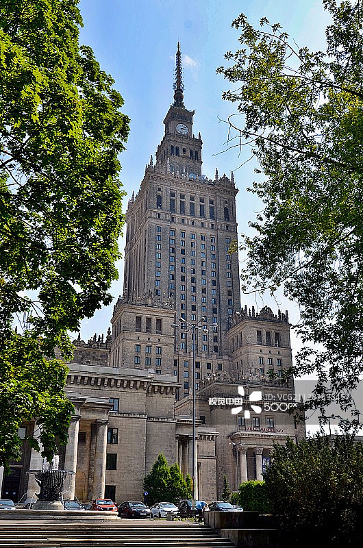 华沙的斯大林式建筑图片素材