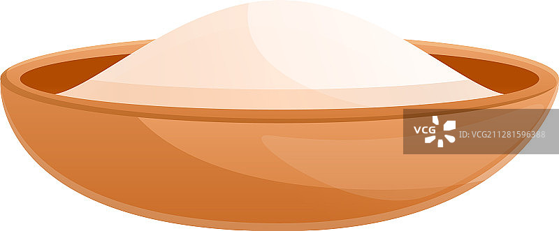 卡通风格面粉盘图标图片素材