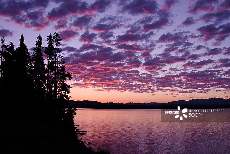 黄石湖日出图片素材