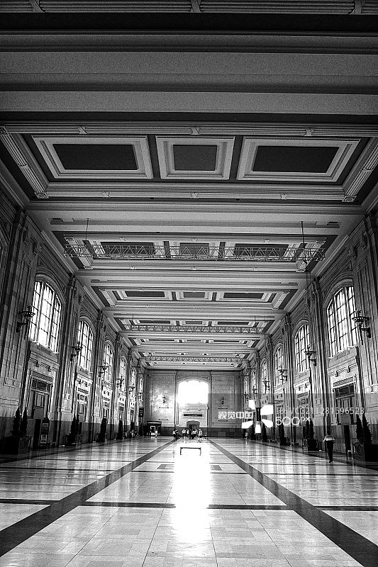 联合车站视角图片素材