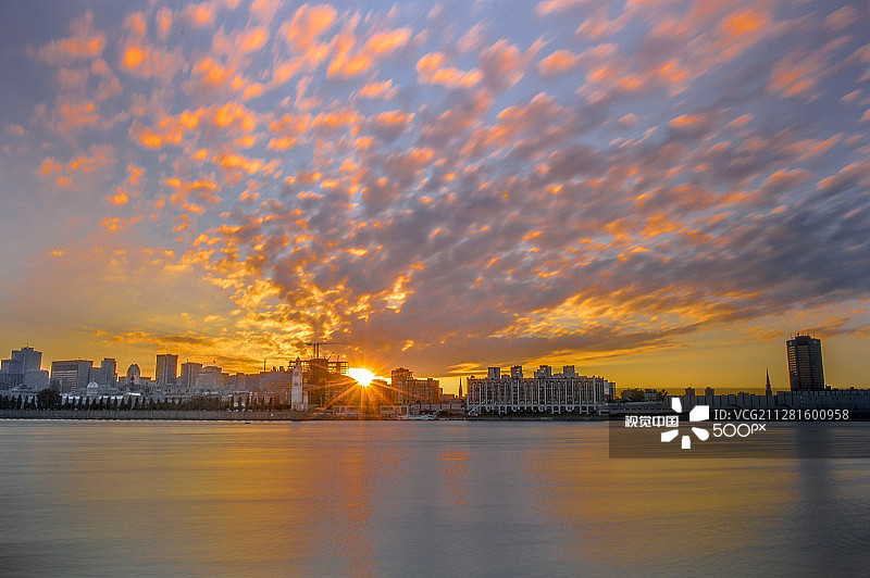 蒙特利尔日落图片素材