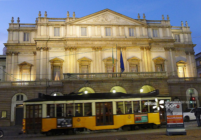 米兰斯卡拉歌剧院图片素材