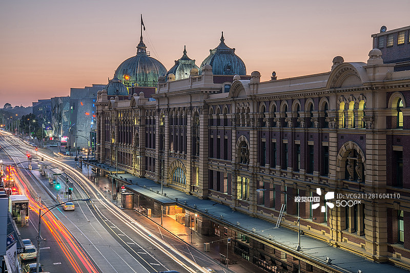 澳大利亚墨尔本弗林德斯大街车站图片素材