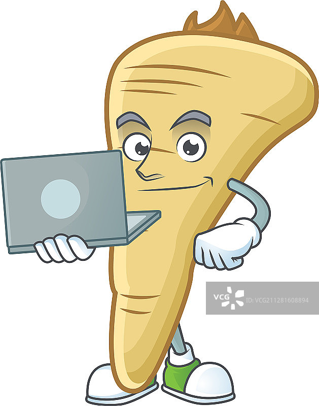 卡通欧防风草与工作图片素材