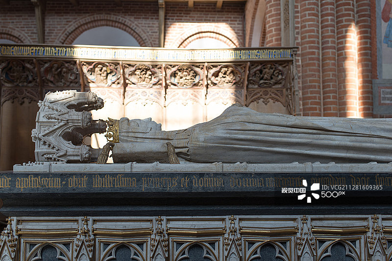 丹麦女王玛格丽特一世的石棺图片素材