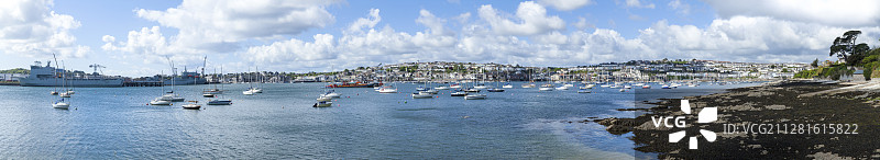 法尔茅斯海港全景图片素材