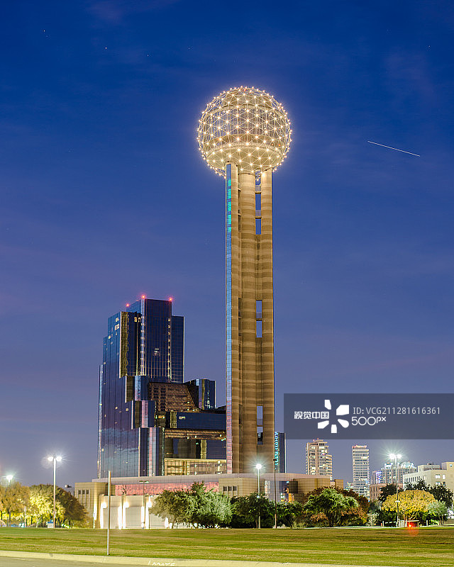 达拉斯上空的国际空间站图片素材