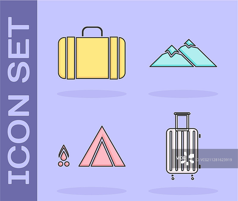 旅行箱套装图片素材