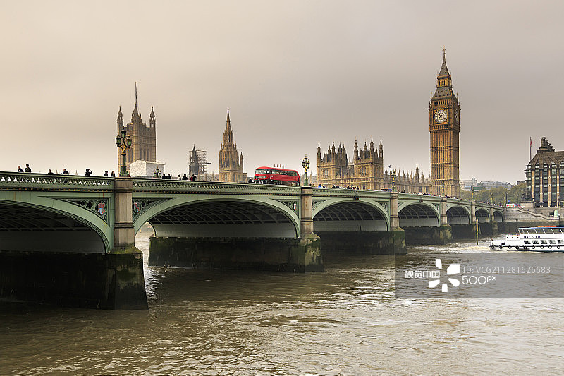 大本钟与威斯敏斯特桥图片素材
