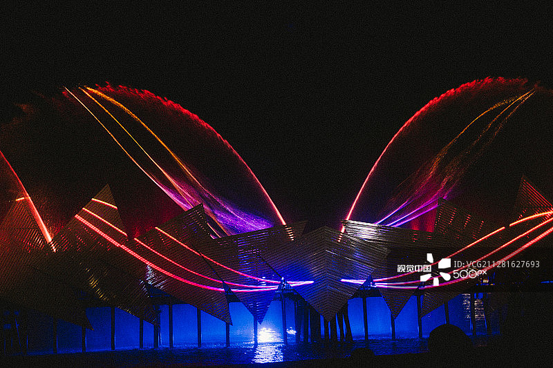 圣淘沙音乐喷泉图片素材