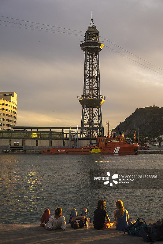 巴塞罗那兰布拉大街图片素材