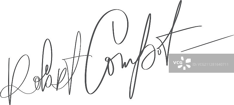 白色背景上的文档手动签名图片素材