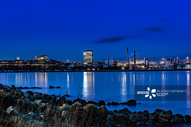 奥胡斯夜景图片素材